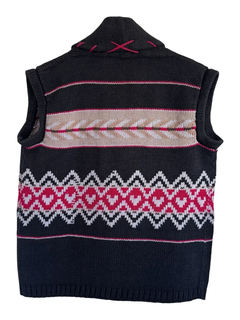 VTG C.B. Milligan Southwestern Knit Sweater Vest Large